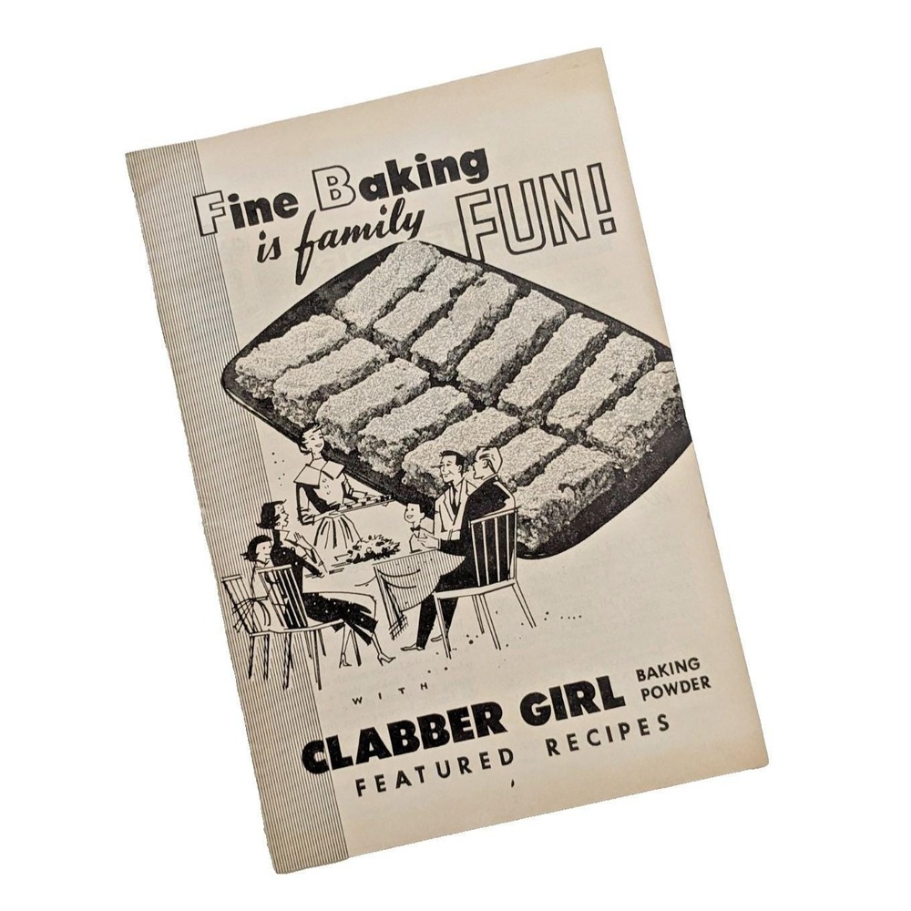 Vintage Clabber Girl Baking Powder Recipe Booklet Mid Century Baking Recipes